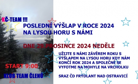 Poslední výšlap roku 2024 na Lysou horu