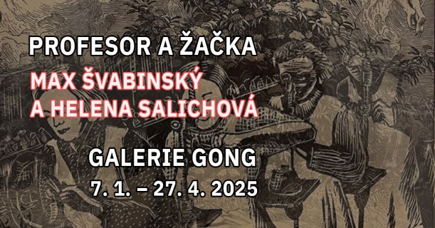 Profesor a žačka. Max Švabinský a Helena Salichová