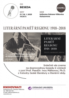 Beseda k Literární paměti regionu 1918 – 2018