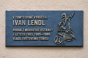 Ivan Lendl má v centru Ostravy pamětní desku