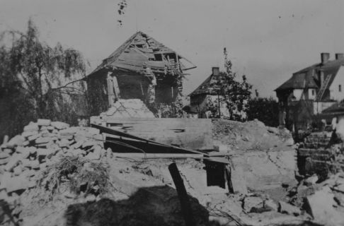 Zábřeh po náletu, 29. srpna 1944, foto: Farní kronika Zábřeh